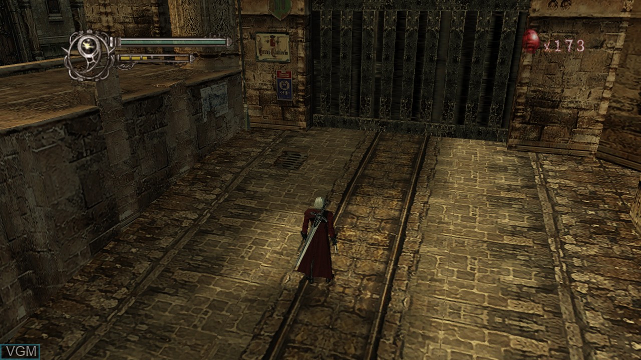 In-game screen of the game Devil May Cry HD Collection on Microsoft Xbox 360