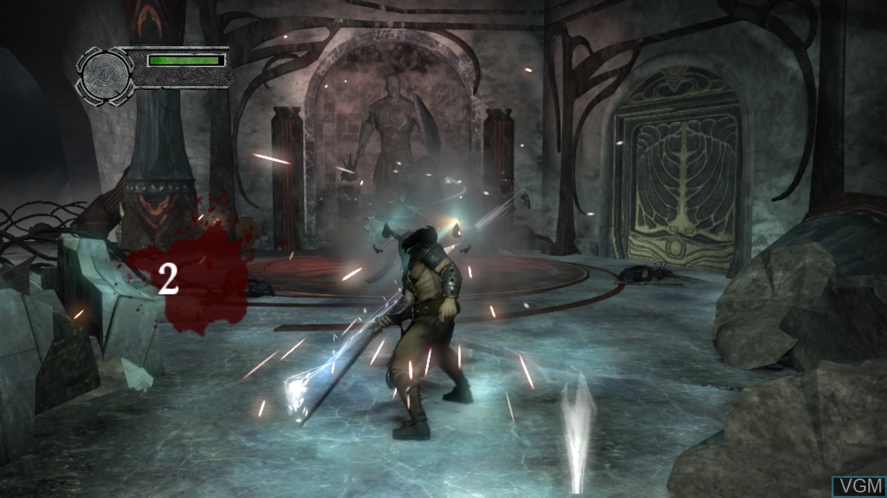 In-game screen of the game Conan on Microsoft Xbox 360