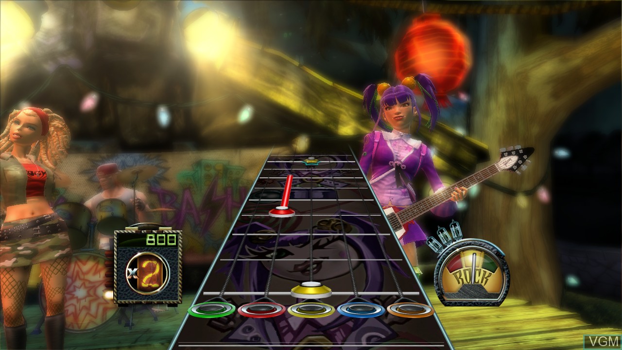 In-game screen of the game Guitar Hero III - Legends of Rock on Microsoft Xbox 360