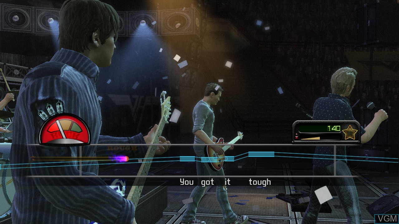 In-game screen of the game Guitar Hero - Van Halen on Microsoft Xbox 360