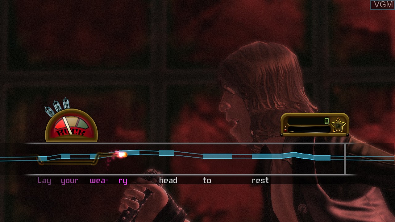 In-game screen of the game Guitar Hero - Smash Hits on Microsoft Xbox 360