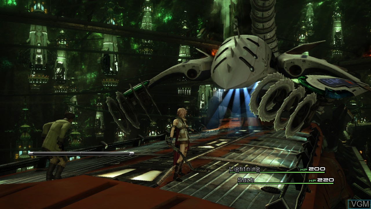 In-game screen of the game Final Fantasy XIII on Microsoft Xbox 360