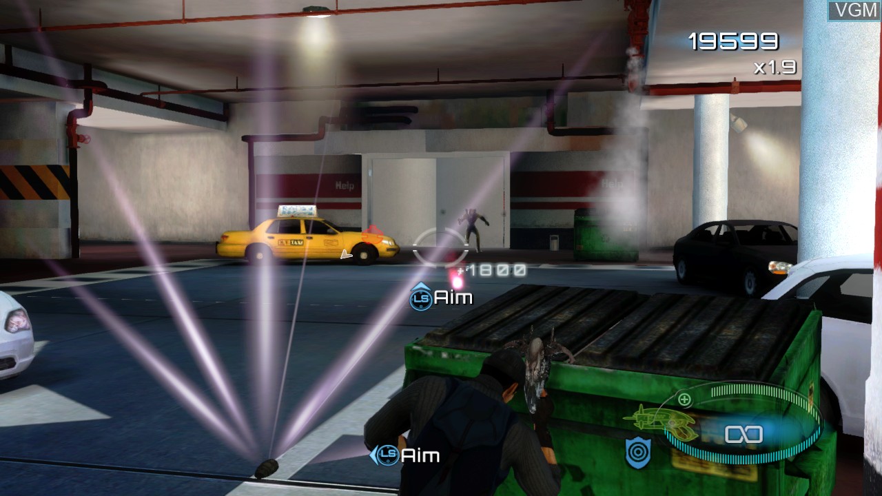 In-game screen of the game MIB - Alien Crisis on Microsoft Xbox 360