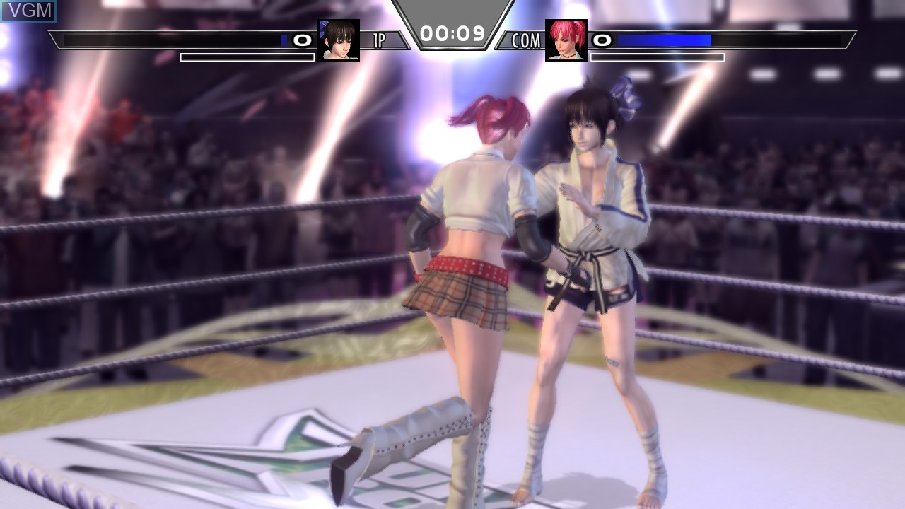 In-game screen of the game Rumble Roses XX on Microsoft Xbox 360