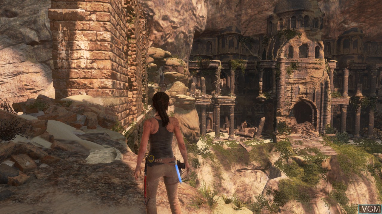 In-game screen of the game Rise of the Tomb Raider on Microsoft Xbox 360