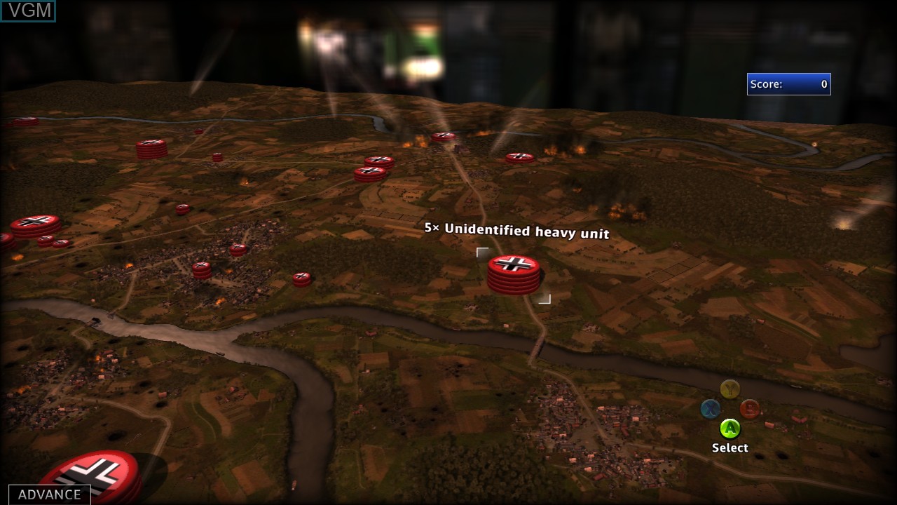 In-game screen of the game R.U.S.E. on Microsoft Xbox 360