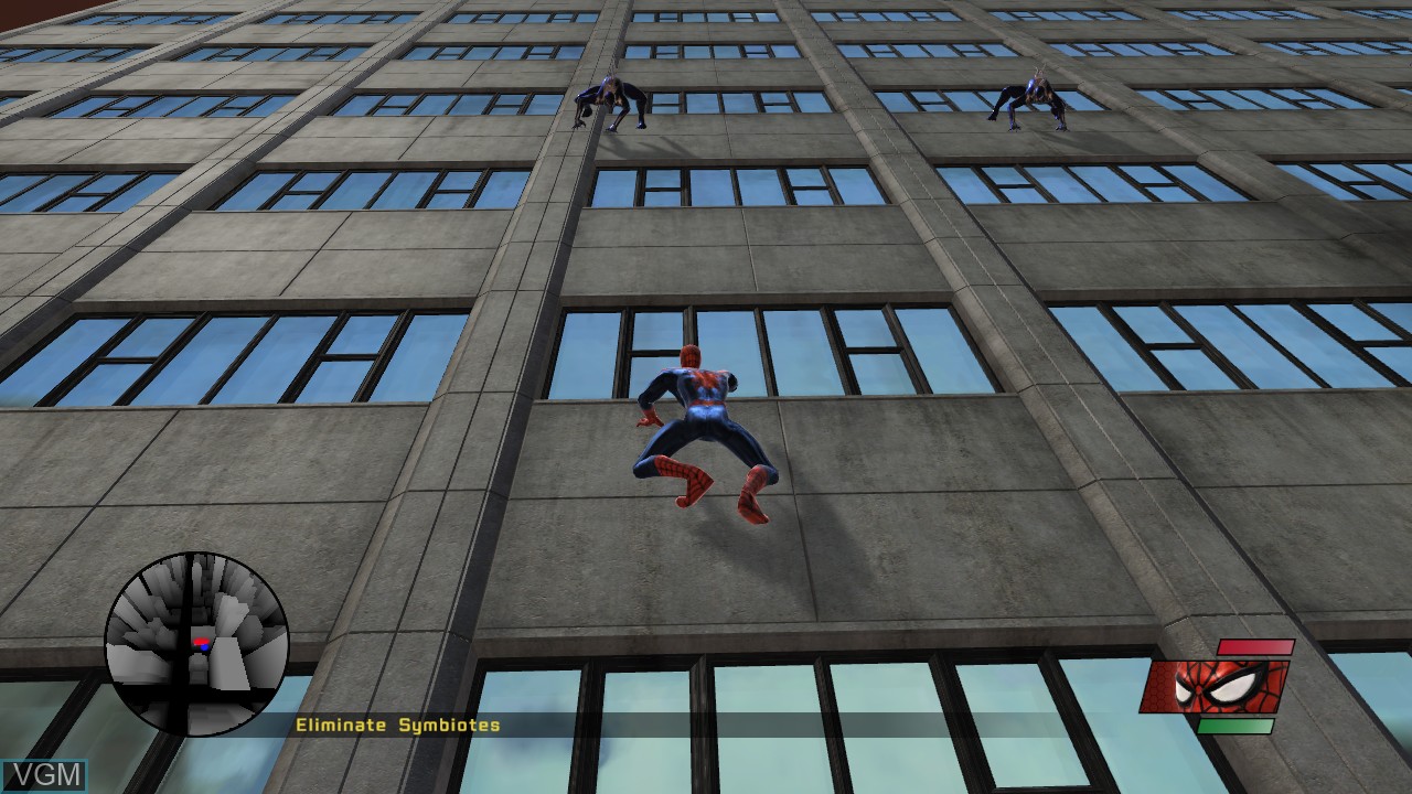 In-game screen of the game Spider-Man - Web of Shadows on Microsoft Xbox 360