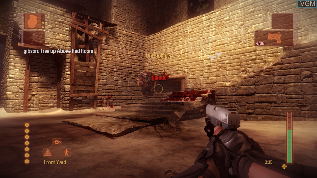 In-game screen of the game Shadowrun on Microsoft Xbox 360
