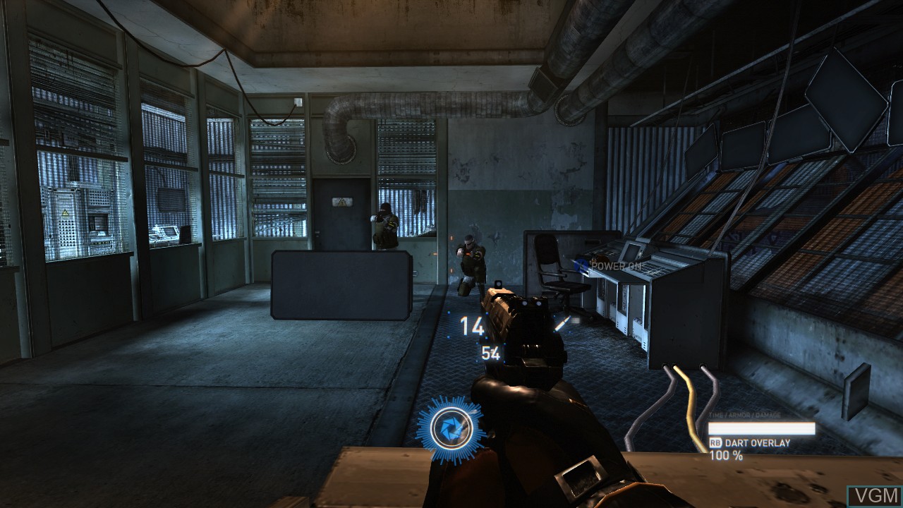 In-game screen of the game Syndicate on Microsoft Xbox 360