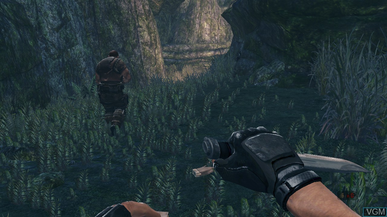 In-game screen of the game Turok on Microsoft Xbox 360