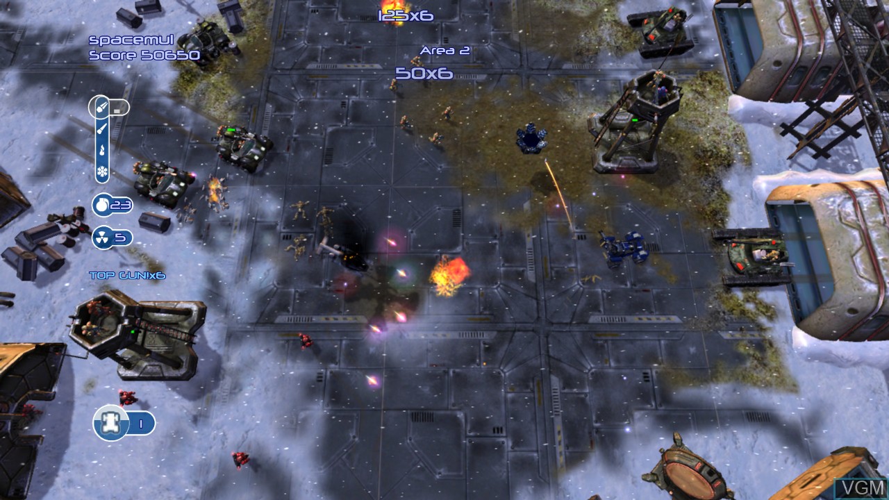 In-game screen of the game Assault Heroes 2 on Microsoft Xbox 360