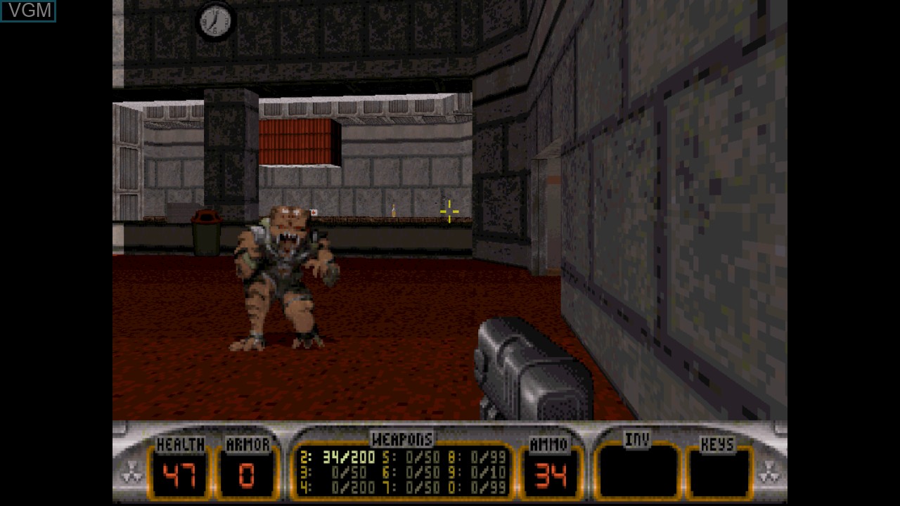 In-game screen of the game Duke Nukem 3D on Microsoft Xbox 360