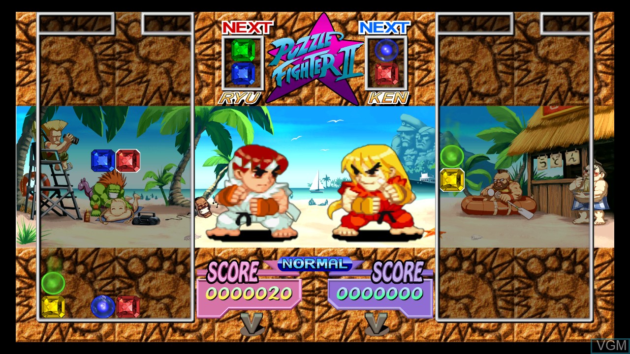 In-game screen of the game Super Puzzle Fighter II Turbo HD Remix on Microsoft Xbox 360