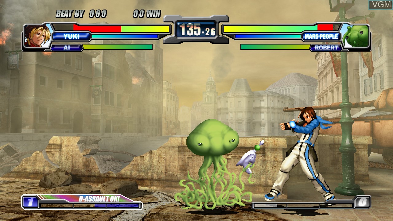 In-game screen of the game NeoGeo Battle Coliseum on Microsoft Xbox 360