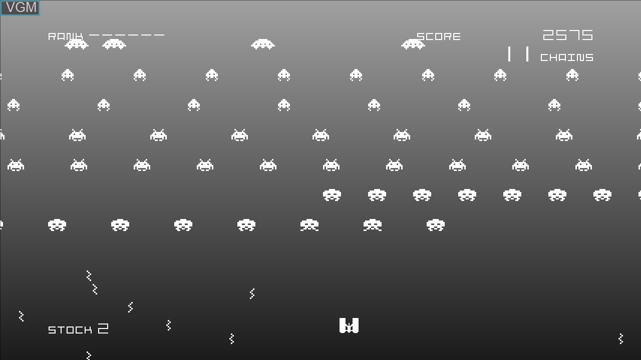 In-game screen of the game Space Invaders Infinity Gene on Microsoft Xbox 360