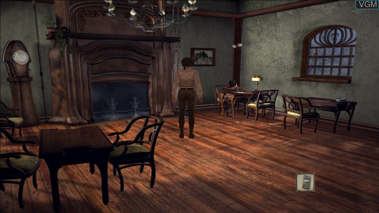 In-game screen of the game Syberia on Microsoft Xbox 360