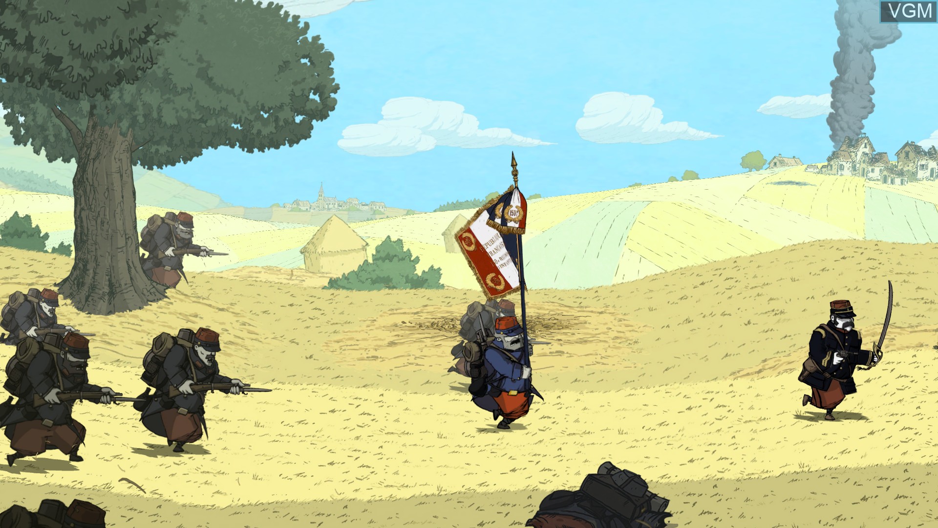 In-game screen of the game Valiant Hearts - The Great War on Microsoft Xbox 360