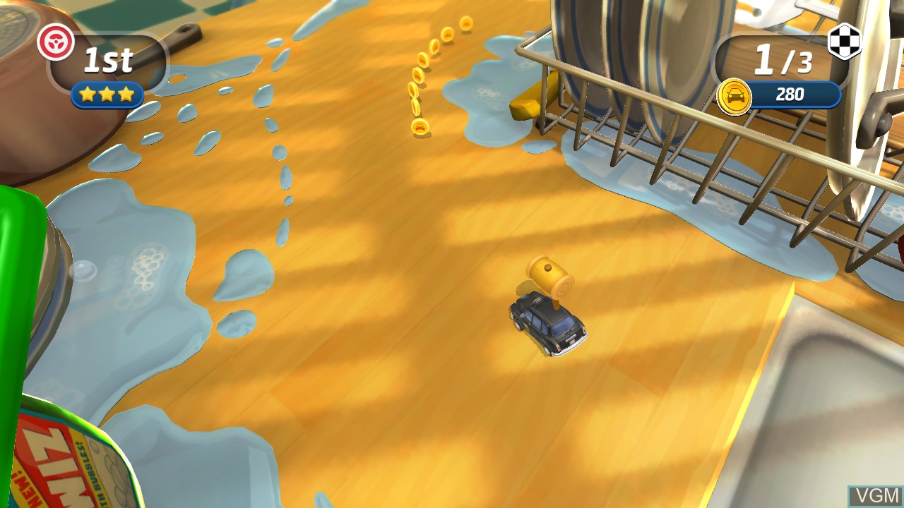 In-game screen of the game Toybox Turbos on Microsoft Xbox 360