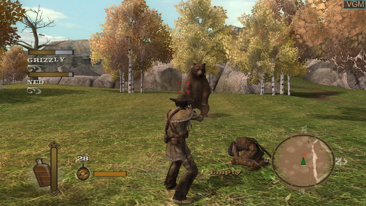 In-game screen of the game Gun on Microsoft Xbox 360