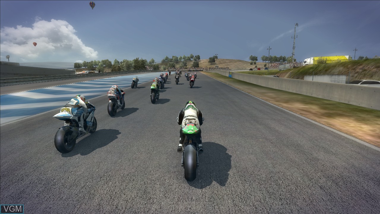 In-game screen of the game MotoGP 10/11 on Microsoft Xbox 360