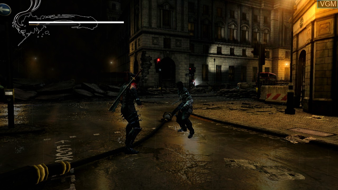 In-game screen of the game Ninja Gaiden 3 on Microsoft Xbox 360