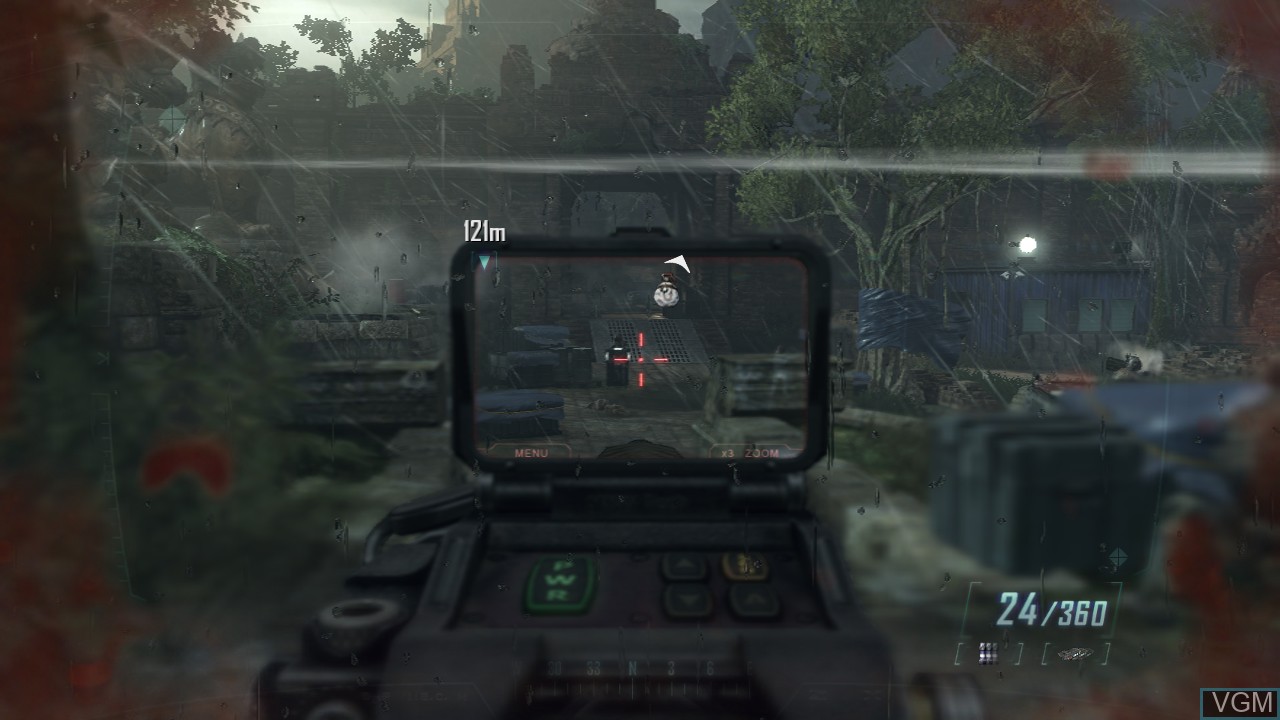 In-game screen of the game Call of Duty - Black Ops II on Microsoft Xbox 360
