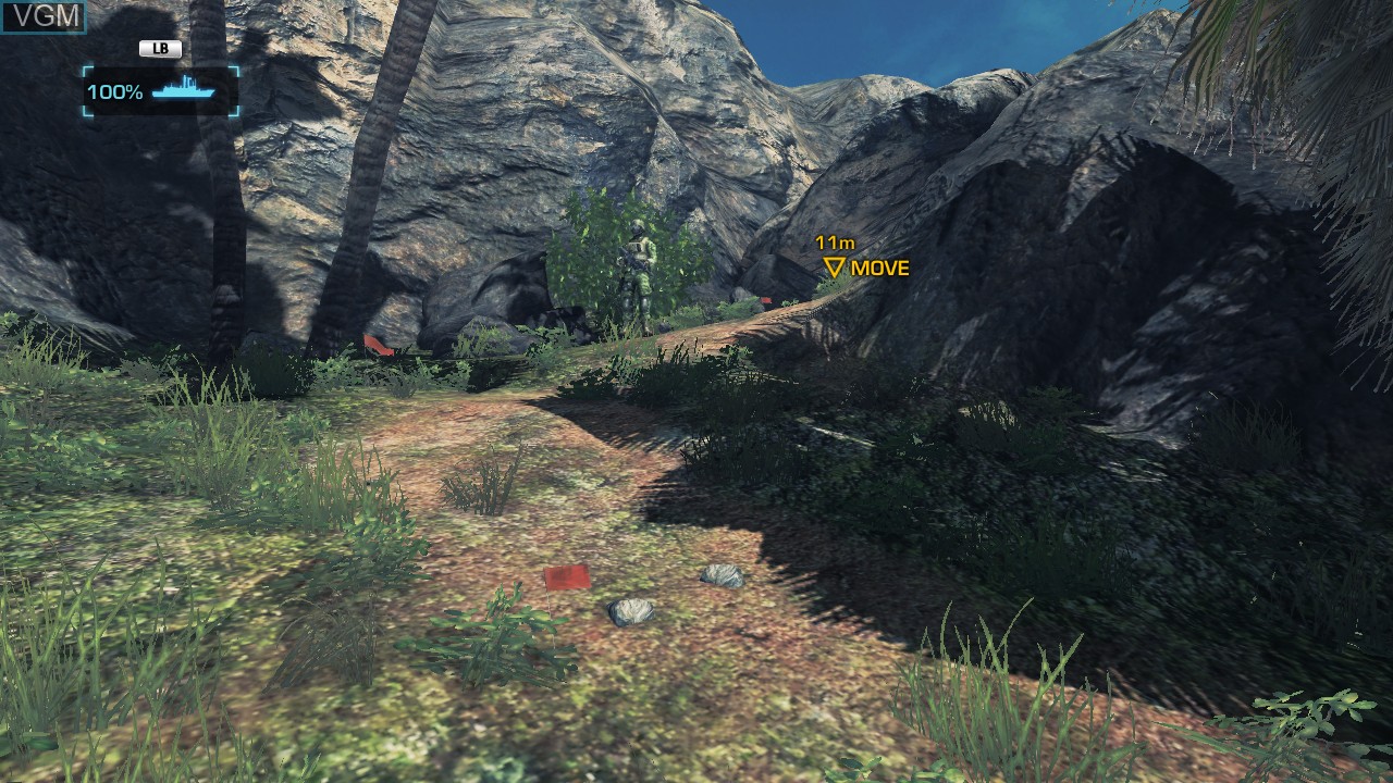 In-game screen of the game Battleship on Microsoft Xbox 360
