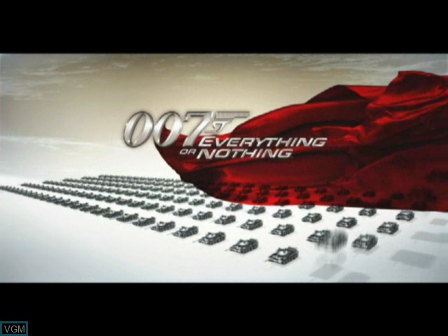 Title screen of the game 007 - Everything or Nothing on Microsoft Xbox