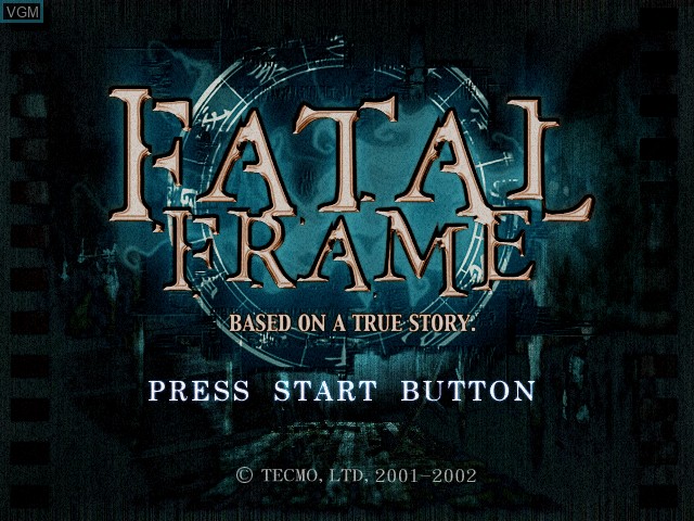 Title screen of the game Fatal Frame - Special Edition on Microsoft Xbox