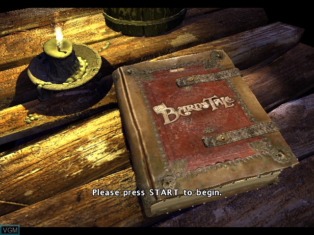 Title screen of the game Bard's Tale, The on Microsoft Xbox