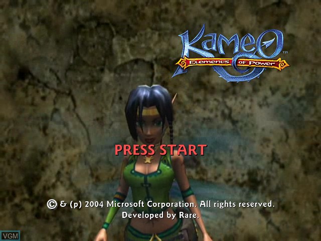 Title screen of the game Kameo on Microsoft Xbox