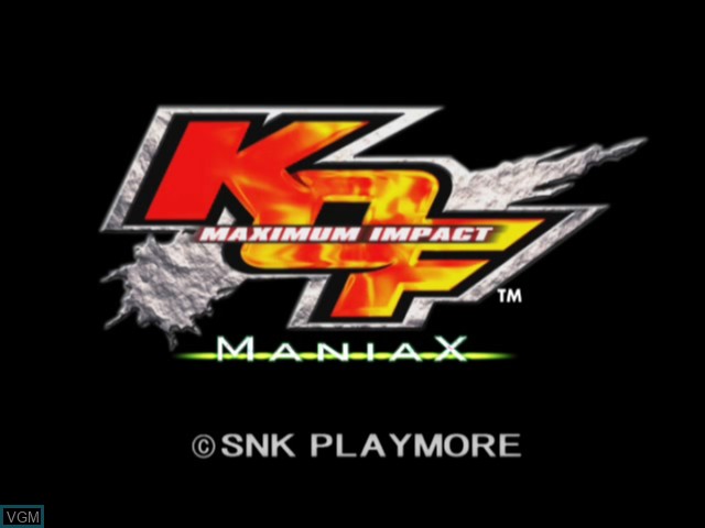 Title screen of the game King of Fighters - Maximum Impact - Maniax on Microsoft Xbox