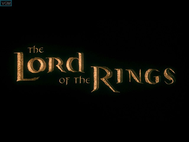 Title screen of the game Lord of the Rings, The - The Two Towers on Microsoft Xbox
