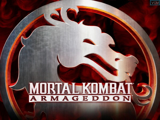 Title screen of the game Mortal Kombat - Armageddon on Microsoft Xbox