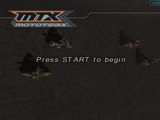 Title screen of the game MTX Mototrax on Microsoft Xbox