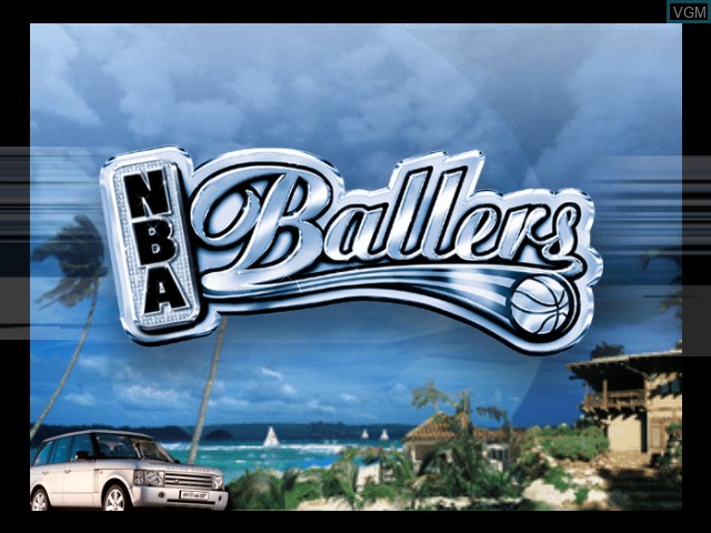 Title screen of the game NBA Ballers on Microsoft Xbox