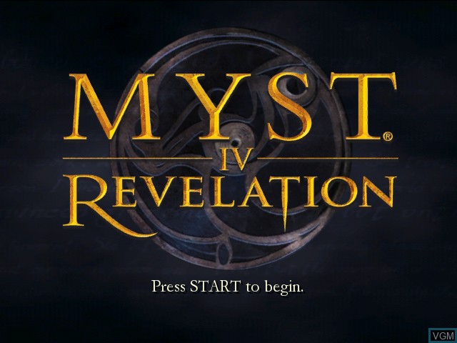 Title screen of the game Myst IV - Revelation on Microsoft Xbox