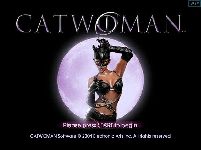 Title screen of the game Catwoman on Microsoft Xbox