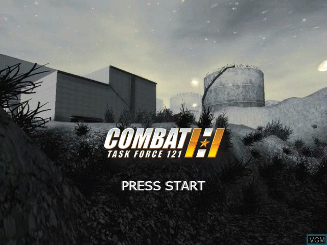 Title screen of the game Combat - Task Force 121 on Microsoft Xbox