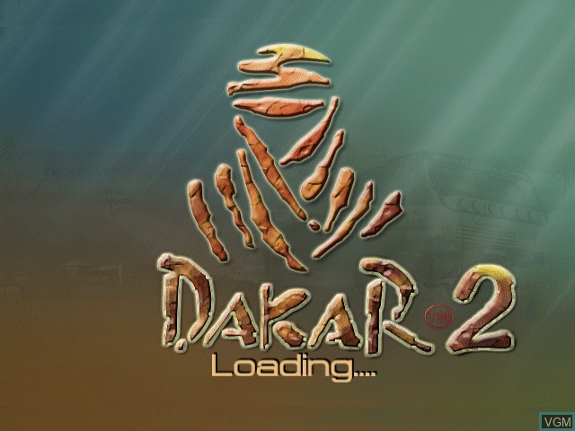 Title screen of the game Dakar 2 on Microsoft Xbox