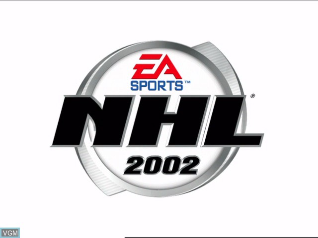 Title screen of the game NHL 2002 on Microsoft Xbox