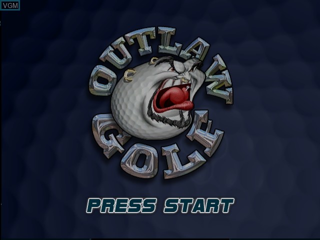 Title screen of the game Outlaw Golf on Microsoft Xbox