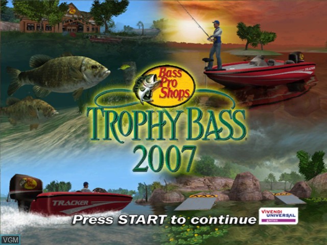 Title screen of the game Bass Pro Shops - Trophy Bass 2007 on Microsoft Xbox