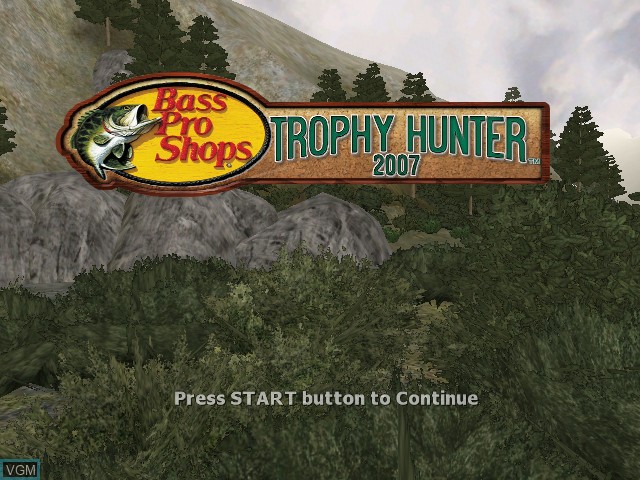 Title screen of the game Bass Pro Shops - Trophy Hunter 2007 on Microsoft Xbox