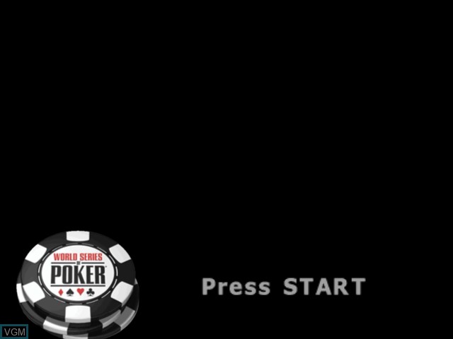 Title screen of the game World Series of Poker on Microsoft Xbox