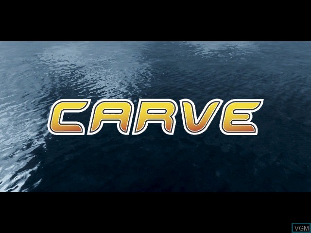 Title screen of the game Carve on Microsoft Xbox