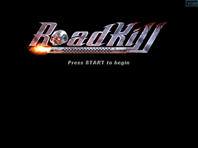 Title screen of the game RoadKill on Microsoft Xbox
