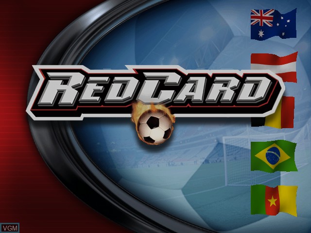 Title screen of the game RedCard 20-03 on Microsoft Xbox