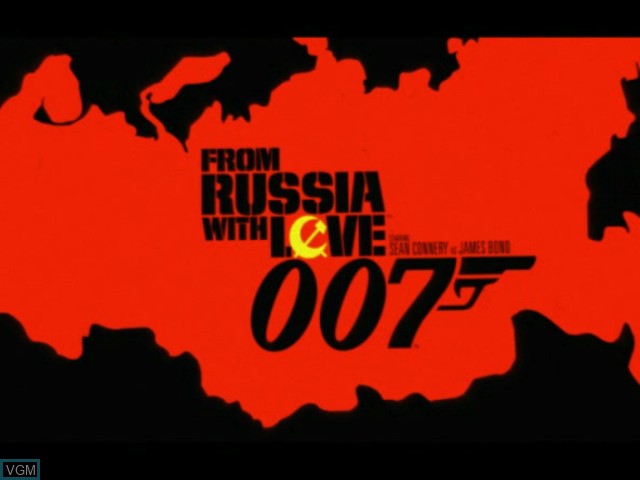 Title screen of the game 007 - From Russia With Love on Microsoft Xbox