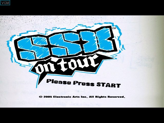 Title screen of the game SSX On Tour on Microsoft Xbox